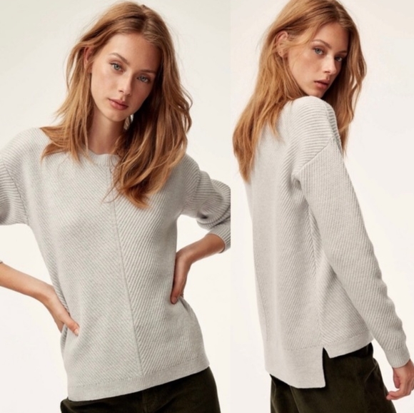 Wilfred Sweaters - ARTIZIA WILFRED 100% Merino Wool Isabelli Sweater High-low